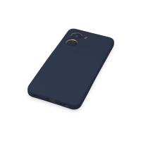 Newface Vivo Y16 Kılıf Nano içi Kadife Silikon - Lacivert