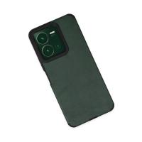 Newface Vivo Y35 Kılıf Loop Deri Silikon - Yeşil