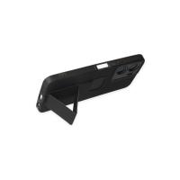 Newface Vivo Y16 Kılıf Mega Standlı Silikon - Siyah