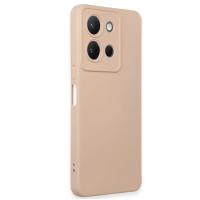 Newface Vivo Y36 Kılıf Nano içi Kadife Silikon - Pudra
