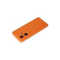 Newface Vivo V29 Lite Kılıf Nano içi Kadife Silikon - Turuncu