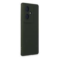 Newface Vivo V29 Lite Kılıf Nano içi Kadife Silikon - Koyu Yeşil