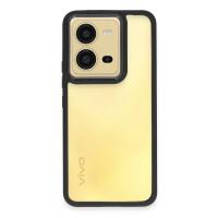 Newface Vivo V25 5G Kılıf Dora Kapak - Siyah