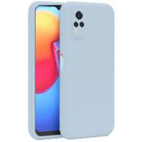 Newface Vivo Y53S Kılıf Nano içi Kadife Silikon - Buz Mavi