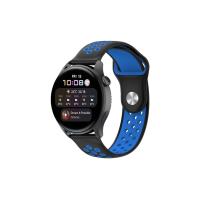 Newface Watch 20mm Spor Delikli Kordon - Siyah-Mavi