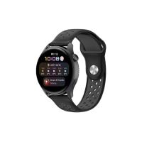 Newface Watch 20mm Spor Delikli Kordon - Siyah-Füme