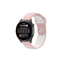 Newface Watch 22mm Spor Delikli Kordon - Pembe-Beyaz