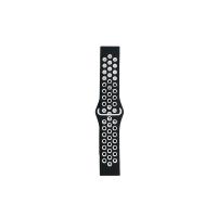 Newface Watch 22mm Spor Delikli Kordon - Siyah-Beyaz
