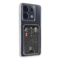 Newface Xiaomi Poco X6 Kılıf Kart Şeffaf Silikon - Şeffaf