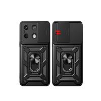 Newface Xiaomi Poco X6 Pro Kılıf Pars Lens Yüzüklü Silikon - Yeşil