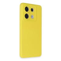 Newface Xiaomi Redmi Note 13 Pro 5G Kılıf Nano içi Kadife Silikon - Sarı