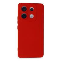 Newface Xiaomi Redmi Note 13 Pro 5G Kılıf Nano içi Kadife Silikon - Kırmızı