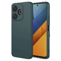 Newface Xiaomi Redmi 13 4G Kılıf Nano içi Kadife Silikon - Koyu Yeşil