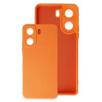 Newface Xiaomi Redmi 13C Kılıf Nano içi Kadife Silikon - Turuncu