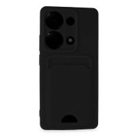 Newface Xiaomi Redmi Note 13 Pro 4G Kılıf Kelvin Kartvizitli Silikon - Siyah