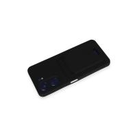 Newface Xiaomi Redmi 13C Kılıf Kelvin Kartvizitli Silikon - Siyah