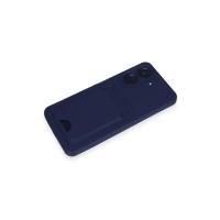 Newface Xiaomi Redmi 13C Kılıf Kelvin Kartvizitli Silikon - Lacivert
