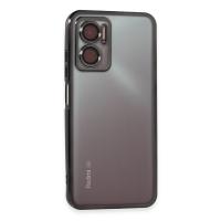 Newface Xiaomi Redmi Note 11E Kılıf Razer Lensli Silikon - Siyah