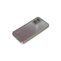 Newface Xiaomi Redmi Note 11E Kılıf Razer Lensli Silikon - Gümüş