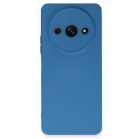 Newface Xiaomi Redmi A3 4G Kılıf Nano içi Kadife Silikon - Mavi