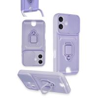 Newface Xiaomi Mİ 11 Lite Kılıf Zuma Kartvizitli Yüzüklü Silikon - Kırmızı