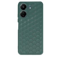 Newface Xiaomi Redmi 13C Kılıf Petek Silikon Kapak - Koyu Yeşil