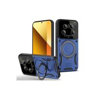 Newface Xiaomi Mi 14 Ultra Kılıf Joy Lens Standlı Kapak - Lacivert