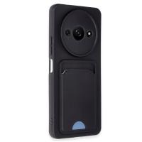 Newface Xiaomi Redmi A3 4G Kılıf Kelvin Kartvizitli Silikon - Siyah