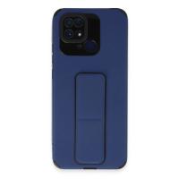 Newface Xiaomi Redmi 10C Kılıf Mega Standlı Silikon - Mavi