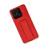 Newface Xiaomi Redmi 10C Kılıf Mega Standlı Silikon - Kırmızı