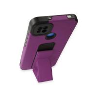 Newface Xiaomi Redmi 9C Kılıf Mega Standlı Silikon - Mor