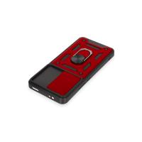 Newface Xiaomi Mi 12T Pro Kılıf Pars Lens Yüzüklü Silikon - Kırmızı