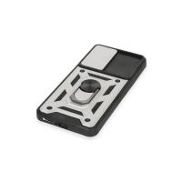 Newface Xiaomi Mi 12T Pro Kılıf Pars Lens Yüzüklü Silikon - Gümüş