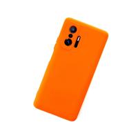 Newface Xiaomi Mi 11T Pro Kılıf Nano içi Kadife Silikon - Turuncu