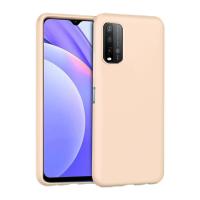 Newface Xiaomi Redmi 9T Kılıf Nano içi Kadife Silikon - Pudra