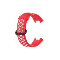 Newface Xiaomi Redmi Watch 2 Spor Delikli Kordon - Kırmızı-Beyaz