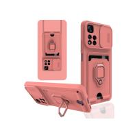 Newface Xiaomi Redmi Note 11 Pro Plus 5G Kılıf Zuma Kartvizitli Yüzüklü Silikon - Pembe