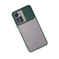 Newface Xiaomi Redmi Note 11T Kılıf Palm Buzlu Kamera Sürgülü Silikon - Yeşil