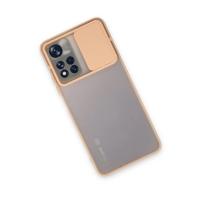 Newface Xiaomi Redmi Note 11T Kılıf Palm Buzlu Kamera Sürgülü Silikon - Pembe