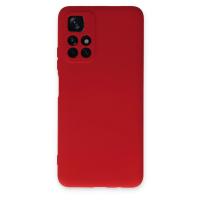 Newface Xiaomi Redmi Note 11T Kılıf Nano içi Kadife Silikon - Kırmızı