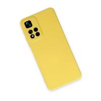 Newface Xiaomi Redmi Note 11 Pro Plus 5G Kılıf Nano içi Kadife Silikon - Sarı