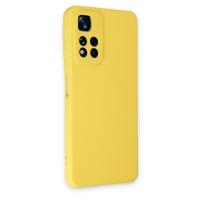 Newface Xiaomi Redmi Note 11 Pro Plus 5G Kılıf Nano içi Kadife Silikon - Sarı