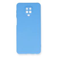 Newface Xiaomi Redmi Note 9 Pro Kılıf Nano içi Kadife Silikon - Mavi