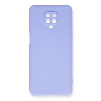 Newface Xiaomi Redmi Note 9 Pro Kılıf Nano içi Kadife Silikon - Lila