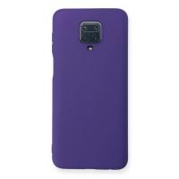 Newface Xiaomi Redmi Note 9 Pro Kılıf Nano içi Kadife Silikon - Mor
