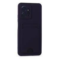 Newface Xiaomi Redmi Note 12 4G Kılıf Kelvin Kartvizitli Silikon - Derin Mor