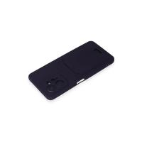 Newface Xiaomi Redmi Note 12 4G Kılıf Kelvin Kartvizitli Silikon - Derin Mor
