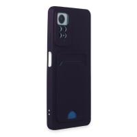 Newface Xiaomi Redmi Note 11 Pro Kılıf Kelvin Kartvizitli Silikon - Derin Mor