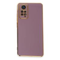 Newface Xiaomi Redmi Note 12 Pro 4G Kılıf Volet Silikon - Mor