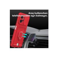 Newface Xiaomi Redmi Note 12 4G Kılıf Zuma Kartvizitli Yüzüklü Silikon - Pembe